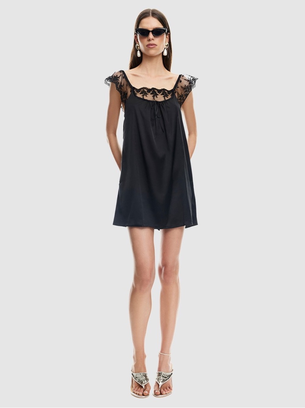 LIONESS | 11:11 MINI DRESS | OBSIDIAN | 1B - Picture 4 of 6